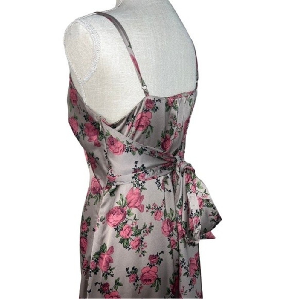 Dress Forum Floral Print Satin Midi Dress - Picture 4 of 7